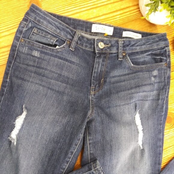 JESSICA SIMPSON forever rolled ankle jeans women's size 28 - Picture 4 of 8